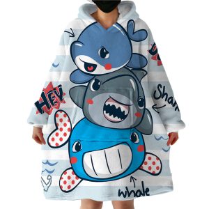 Big Ocean Dudes Hoodie Wearable Blanket WB2108