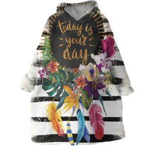 Birthday Card Hoodie Wearable Blanket WB0405 1 Birthday Card Hoodie Wearable Blanket WB0405 1