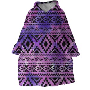 Block Decoration Hoodie Wearable Blanket WB1488 1 Block Decoration Hoodie Wearable Blanket WB1488 1