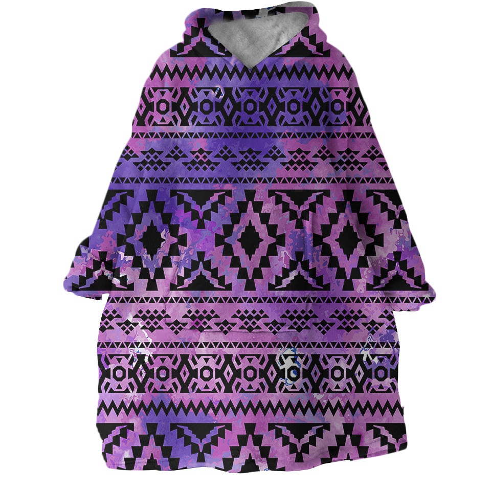 Block-Decoration-Hoodie-Wearable-Blanket-WB1488-1 Block Decoration Hoodie Wearable Blanket WB1488 1