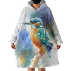 Blue Sparrow Hoodie Wearable Blanket WB1719