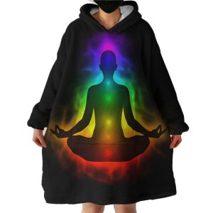Body Chakras Hoodie Wearable Blanket WB1046