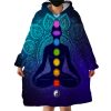 Body Chakras Hoodie Wearable Blanket WB1517