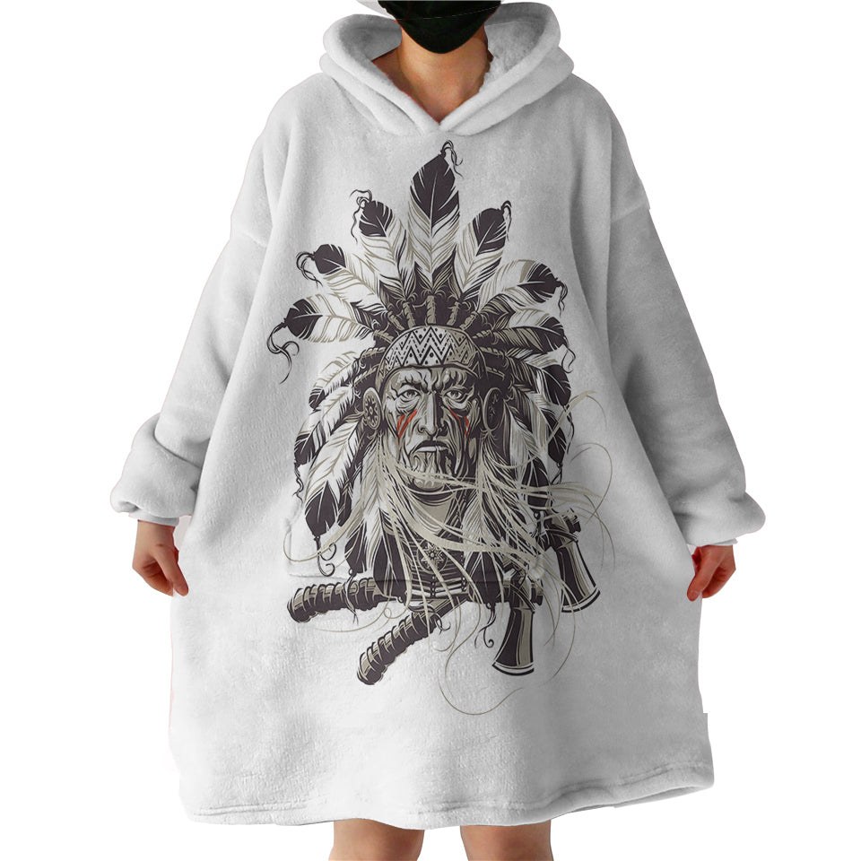 Bohemian-Men-Fighter-Hoodie-Wearable-Blanket-WB0486 Bohemian Men Fighter Hoodie Wearable Blanket WB0486