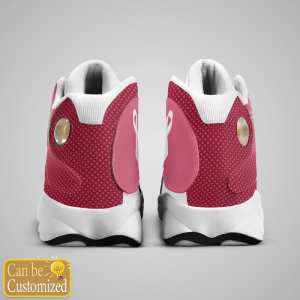 Breast Cancer Awareness Walk By Faith Custom Name Air Jordan 13 Shoes 4