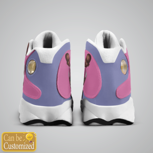 Breast Cancer Fight Like A Girl Purple Custom Name Air Jordan 13 Shoes 4