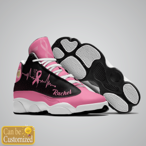 Breast Cancer I Wear Pink For Myself Custom Name Air Jordan 13 Shoes 3