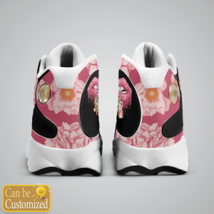 Breast Cancer YouLl Never Walk Alone Flower Custom Name Air Jordan 13 Shoes 3