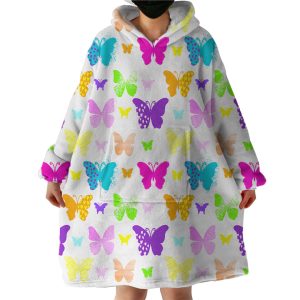 Butterflies Hoodie Wearable Blanket WB1226