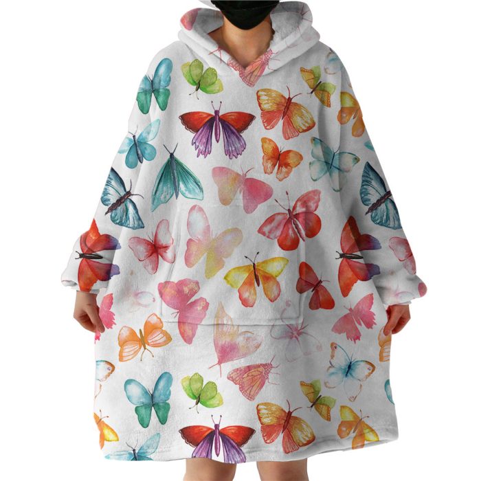 Butterflies Hoodie Wearable Blanket WB1443