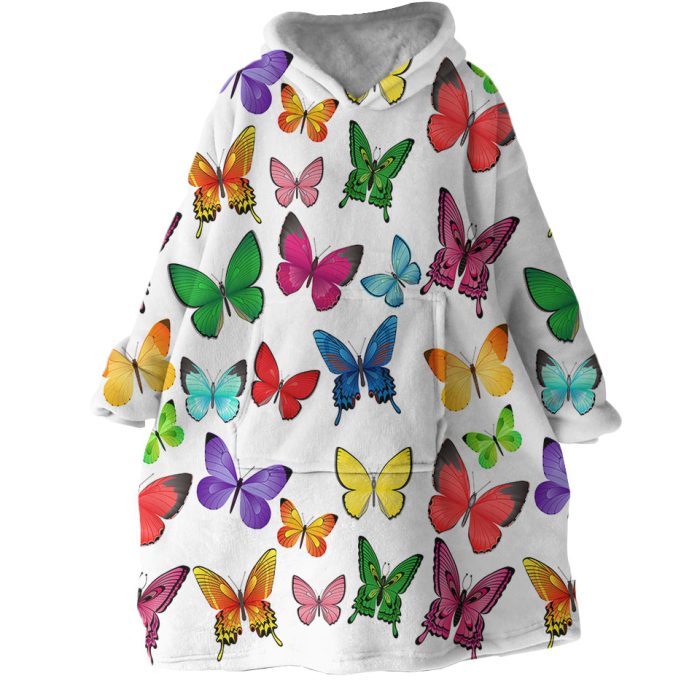 Butterflies Hoodie Wearable Blanket WB1492 1