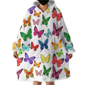Butterflies Hoodie Wearable Blanket WB1492