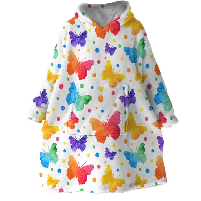Butterflies Hoodie Wearable Blanket WB1516 1