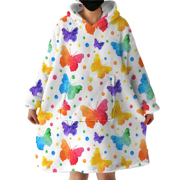 Butterflies Hoodie Wearable Blanket WB1516