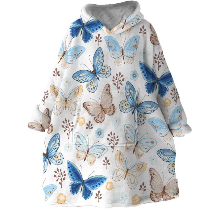 Butterflies Hoodie Wearable Blanket WB1589 1