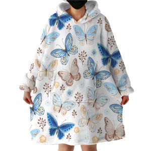 Butterflies Hoodie Wearable Blanket WB1589