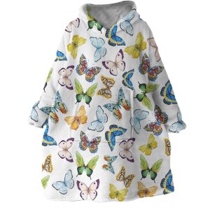 Butterflies Hoodie Wearable Blanket WB1844 1