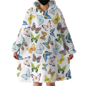 Butterflies Hoodie Wearable Blanket WB1844