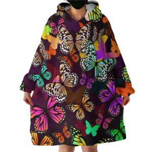 Butterflies Hoodie Wearable Blanket WB2018