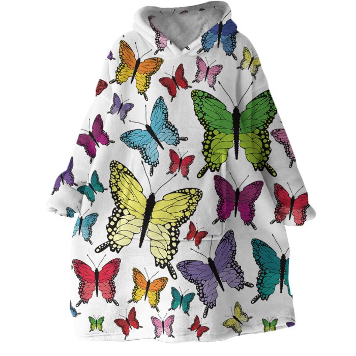 Butterfly Collection Hoodie Wearable Blanket WB0409 1