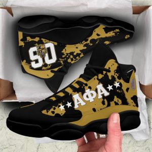 Camouflage Alpha Phi Alpha Sneakers Air Jordan 13 Shoes 2