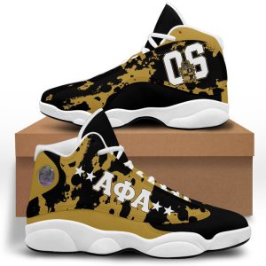 Camouflage Alpha Phi Alpha Sneakers Air Jordan 13 Shoes