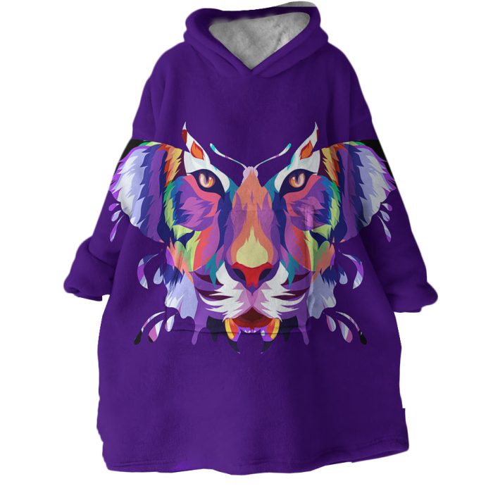 Camouflaged Butterfly Hoodie Wearable Blanket WB1481 1