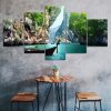 Canyon Sea Thailand Nature Landscape Canvas 5 Piece Five Panel Wall Print Modern Poster Wall Art Decor