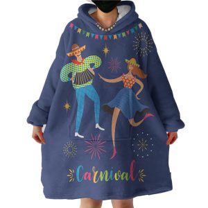 Carnival Holiday Hoodie Wearable Blanket WB0772
