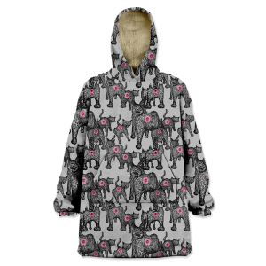 Cat Butts Wearable Blanket Hoodie WB2144