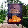 Cat Flags Halloween Flag Happy Halloween With Black Cat and Pumpkin Halloween Garden Flag