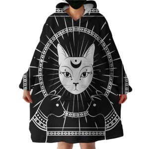 Cat Goddess Hoodie Wearable Blanket WB0903