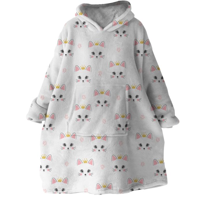 Cat Themed Hoodie Wearable Blanket WB1331 1