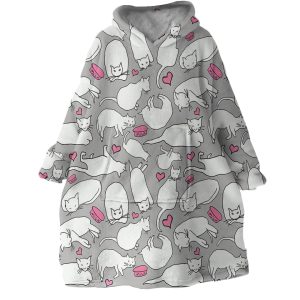 Cats Thing Hoodie Wearable Blanket WB2088 1