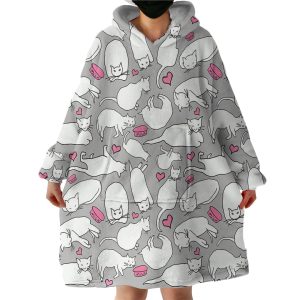 Cat's Thing Hoodie Wearable Blanket WB2088