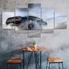 Challenger Muscle Car Canvas 5 Piece Five Panel Print Modern Wall Art Poster Wall Art Decor