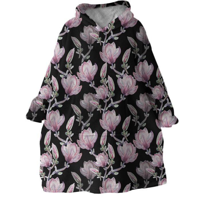 Cherry Blossom Hoodie Wearable Blanket WB1357 1