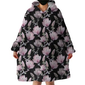 Cherry Blossom Hoodie Wearable Blanket WB1357