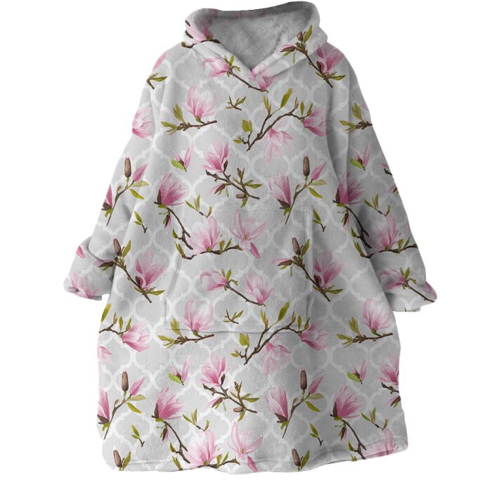 Cherry Blossoms Hoodie Wearable Blanket WB1413 1