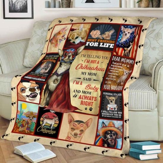 Chihuahua Best Friend For Life Blanket Fleece Blanket Sherpa Blanket Birthday Gift For Dog Lover 2