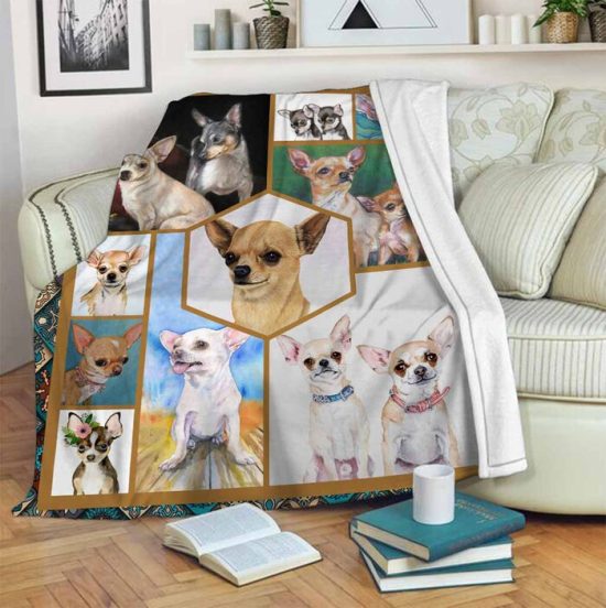 Chihuahua Blanket Sherpa Blanket Fleece Blanket Birthday Gift Dog Blanket 1 1