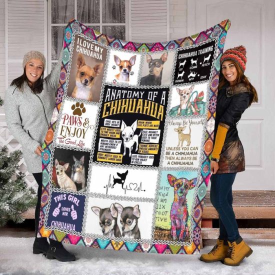 Chihuahua Blanket Sherpa Blanket Fleece Blanket Birthday Gift Dog Blanket 2