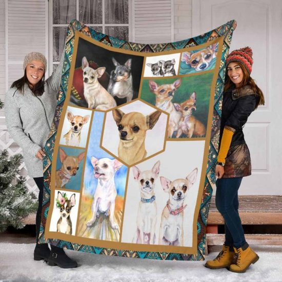 Chihuahua Blanket - Sherpa Blanket Fleece Blanket Birthday Gift Dog Blanket
