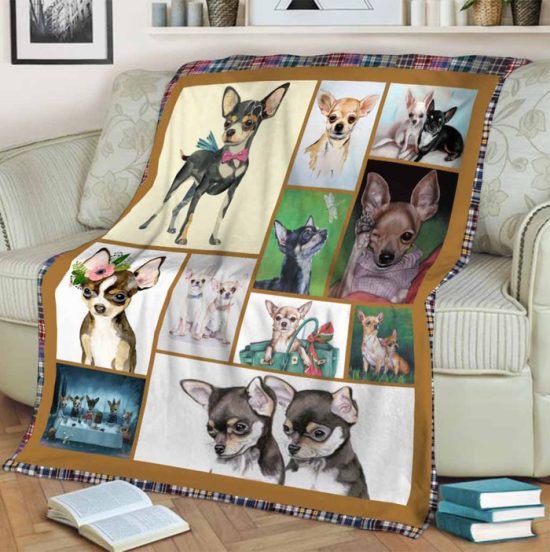 Chihuahua Blanket - Sherpa Blanket Fleece Blanket Birthday Gift For Dog Lover Dog Blanket
