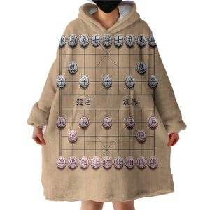 Chinese Chess Hoodie Wearable Blanket WB0141