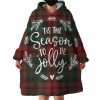 Christmas Carol Hoodie Wearable Blanket WB2097