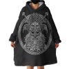 Circle Eagles Warrior Metal Logo Hoodie Wearable Blanket WB0975