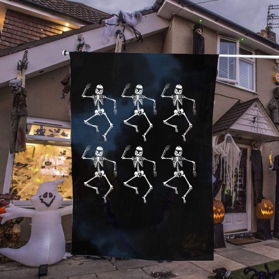 Clone Trooper Dancing Skeletons Halloween Personalized Garden Flag House Flag Double Sided Home Design Outdoor Porch