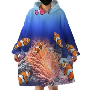 Clown Fish Hoodie Wearable Blanket WB1895