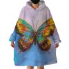 Colorful Butterfly Hoodie Wearable Blanket WB1942